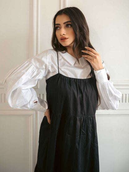 Black White Vintage Dress