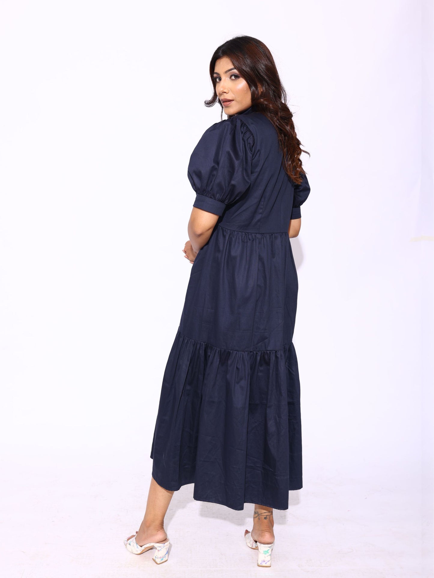 Navy Blue Shirt Dress