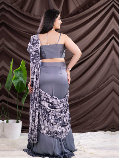 Grey Indo Western