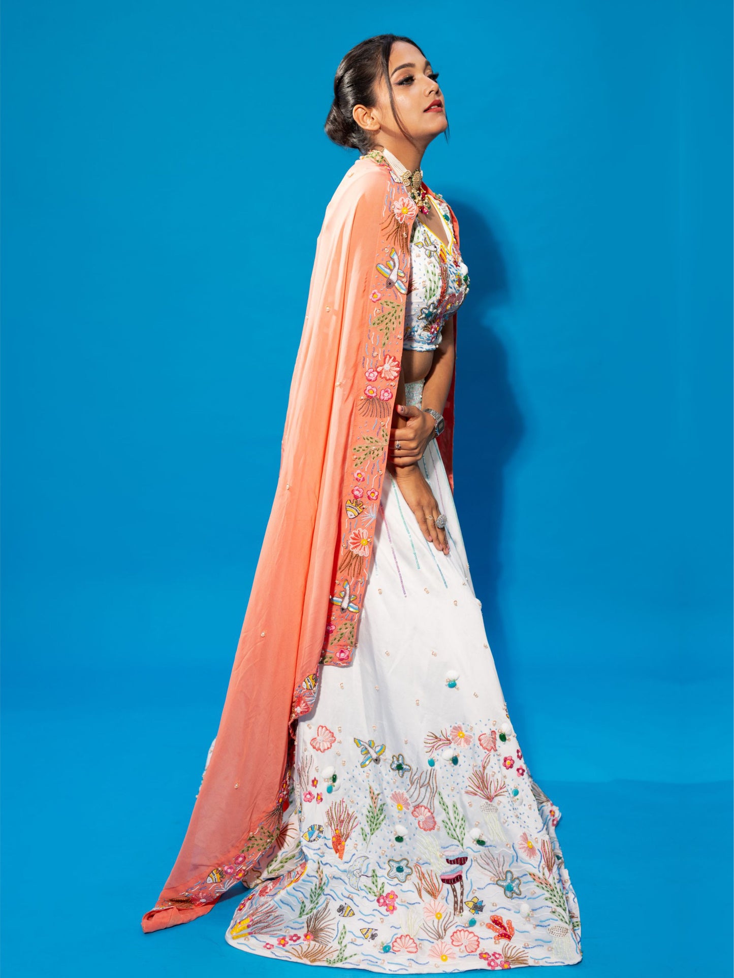 Ocean Theme Lehnga