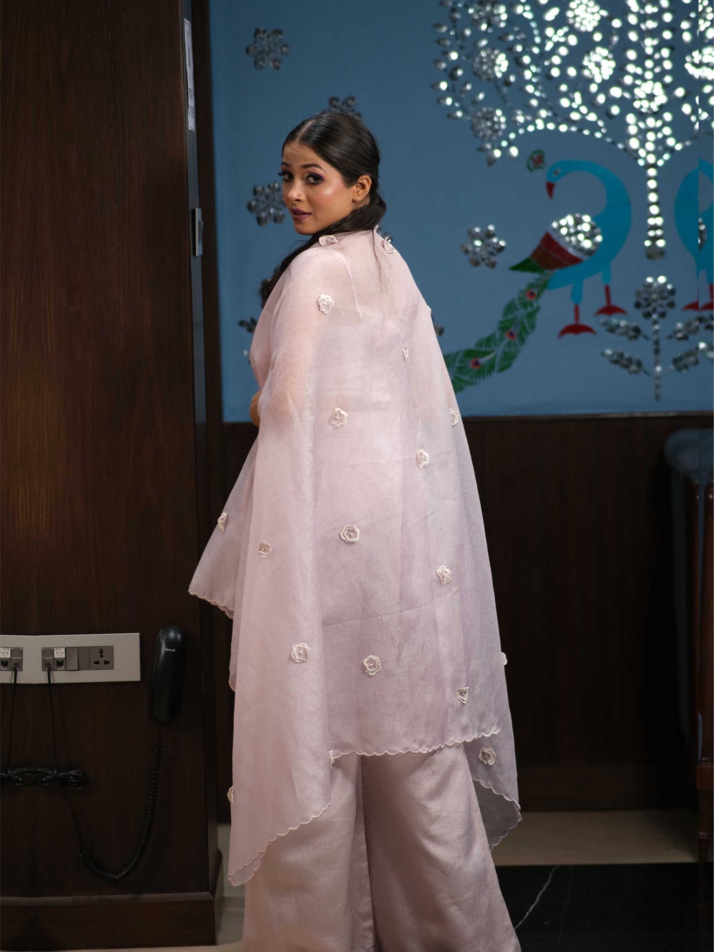 Lilac Crush Organza Cape Set