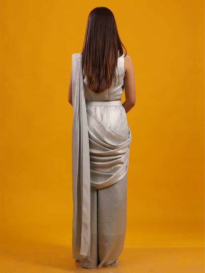 Mint Green Draped Saree
