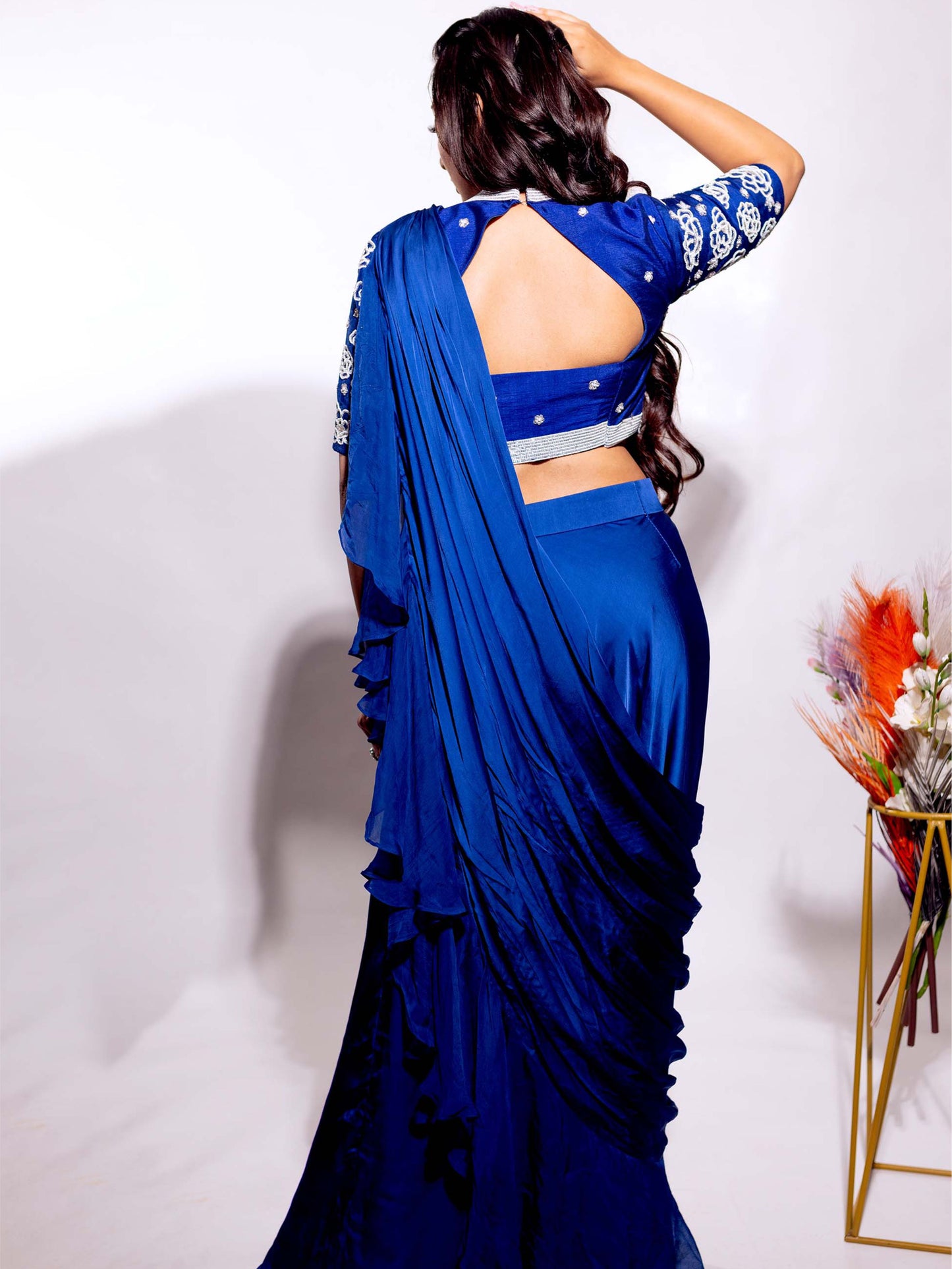Royal Blue Indo Western
