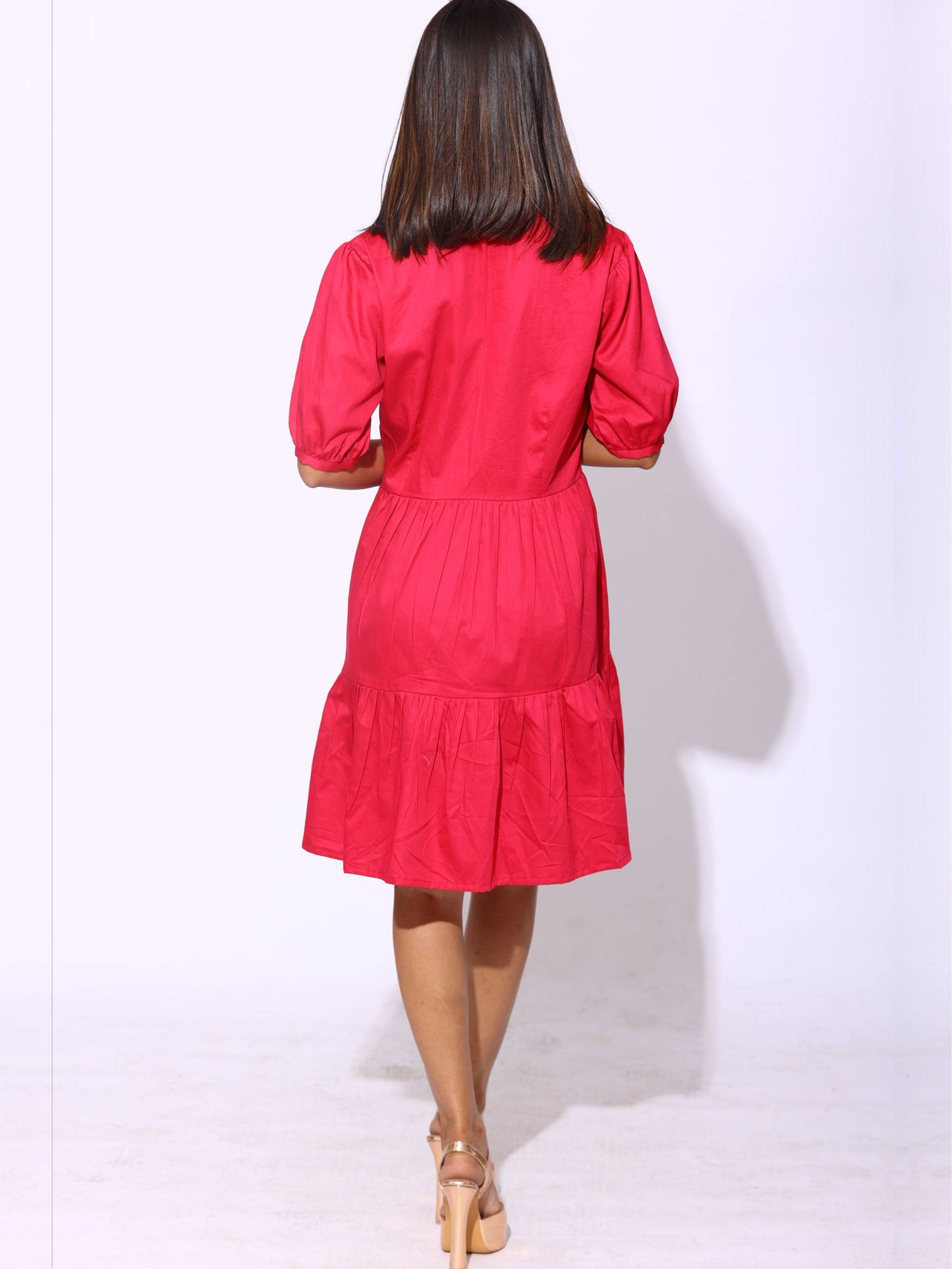 Hot Pink Shirt Dress