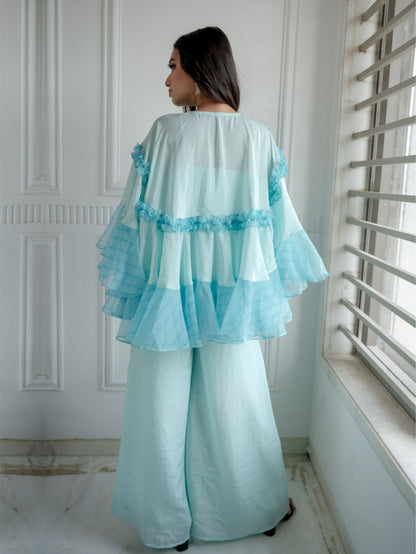 Baby Blue Cape Set