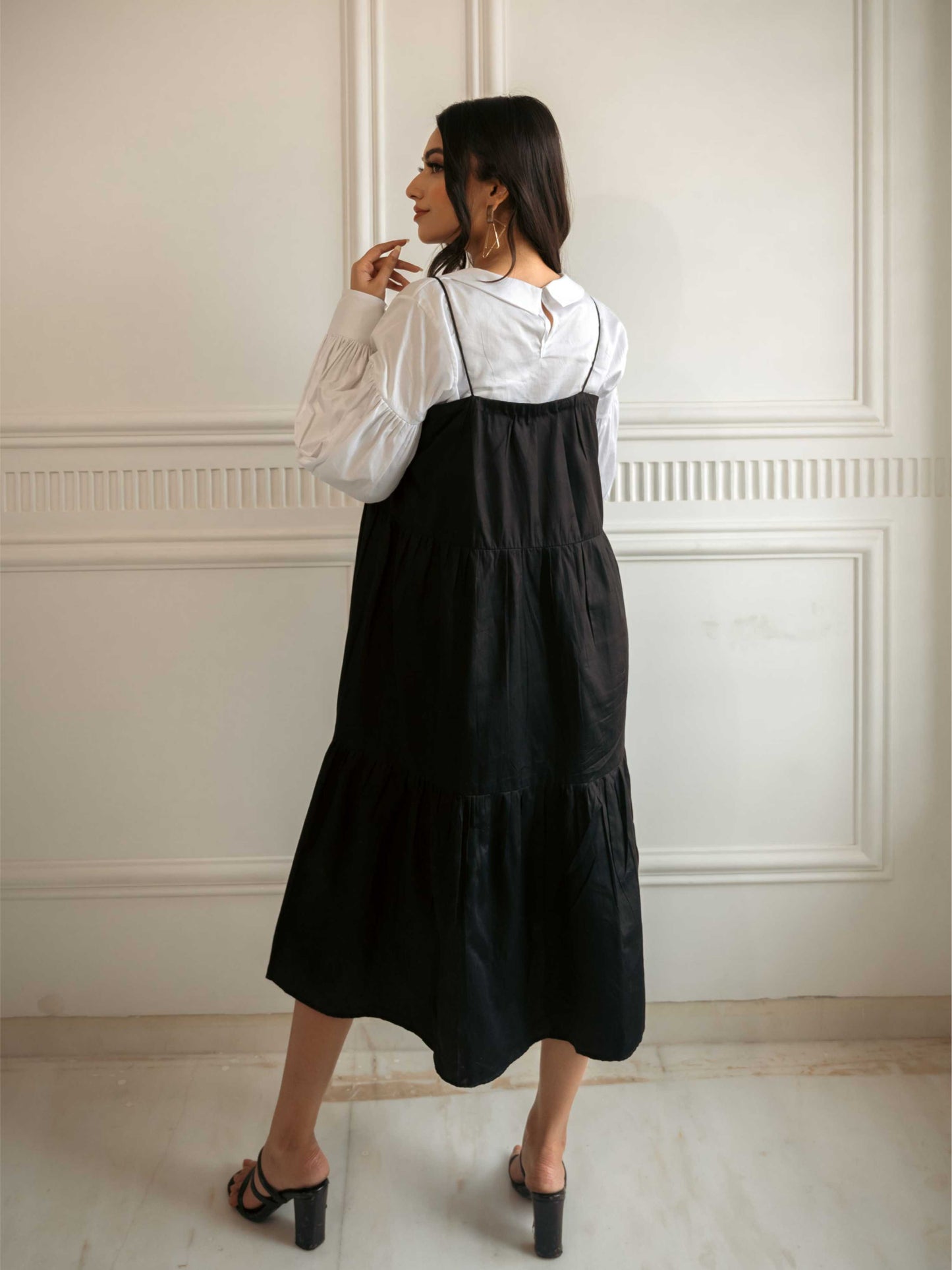 Black White Vintage Dress