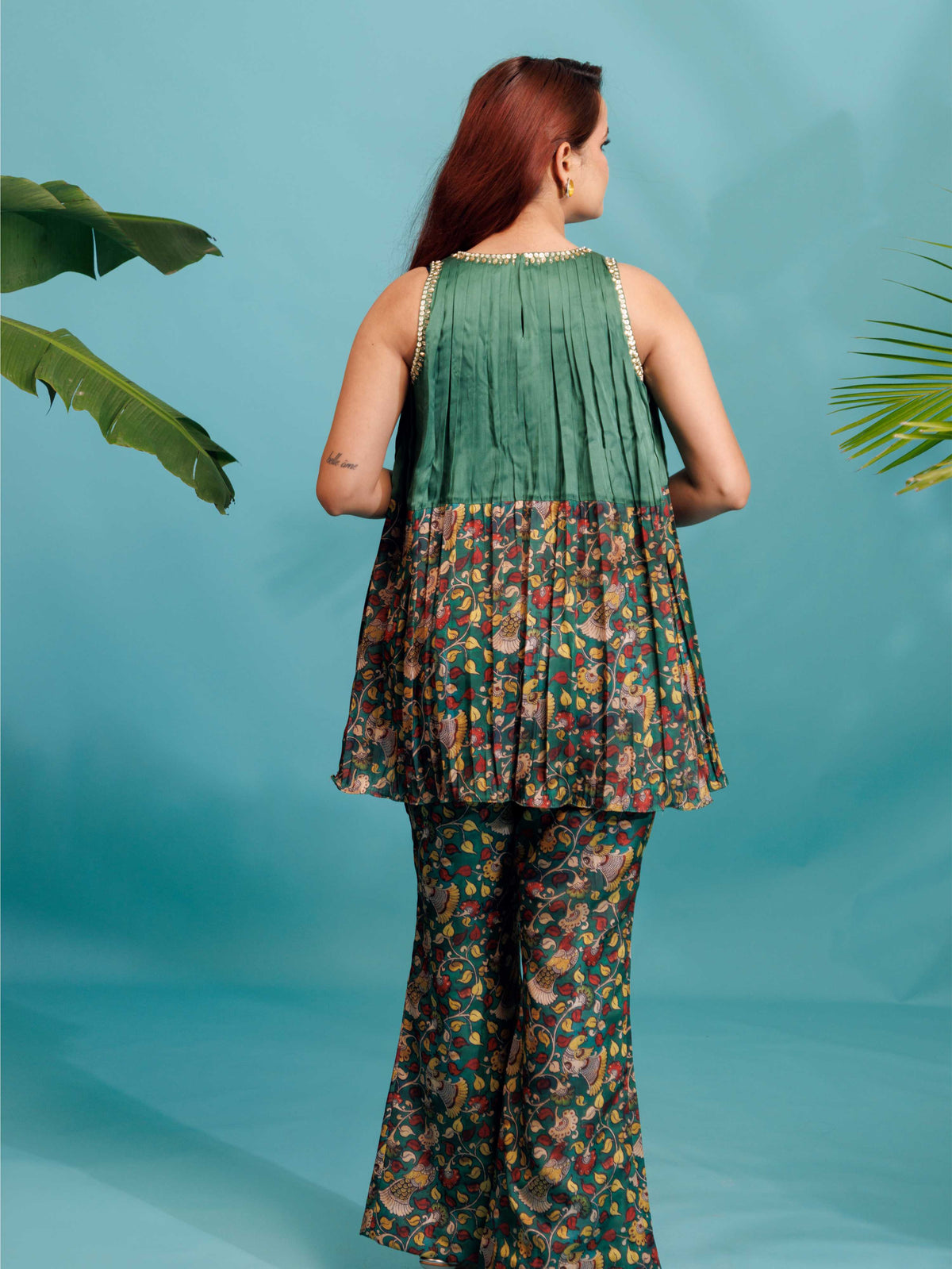 Emerald Printed Flared Co-Ord Set