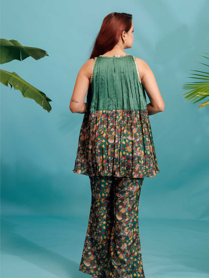 Emerald Printed Flared Co-Ord Set