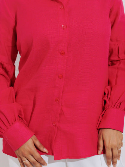 Hot Pink & White Cord Set
