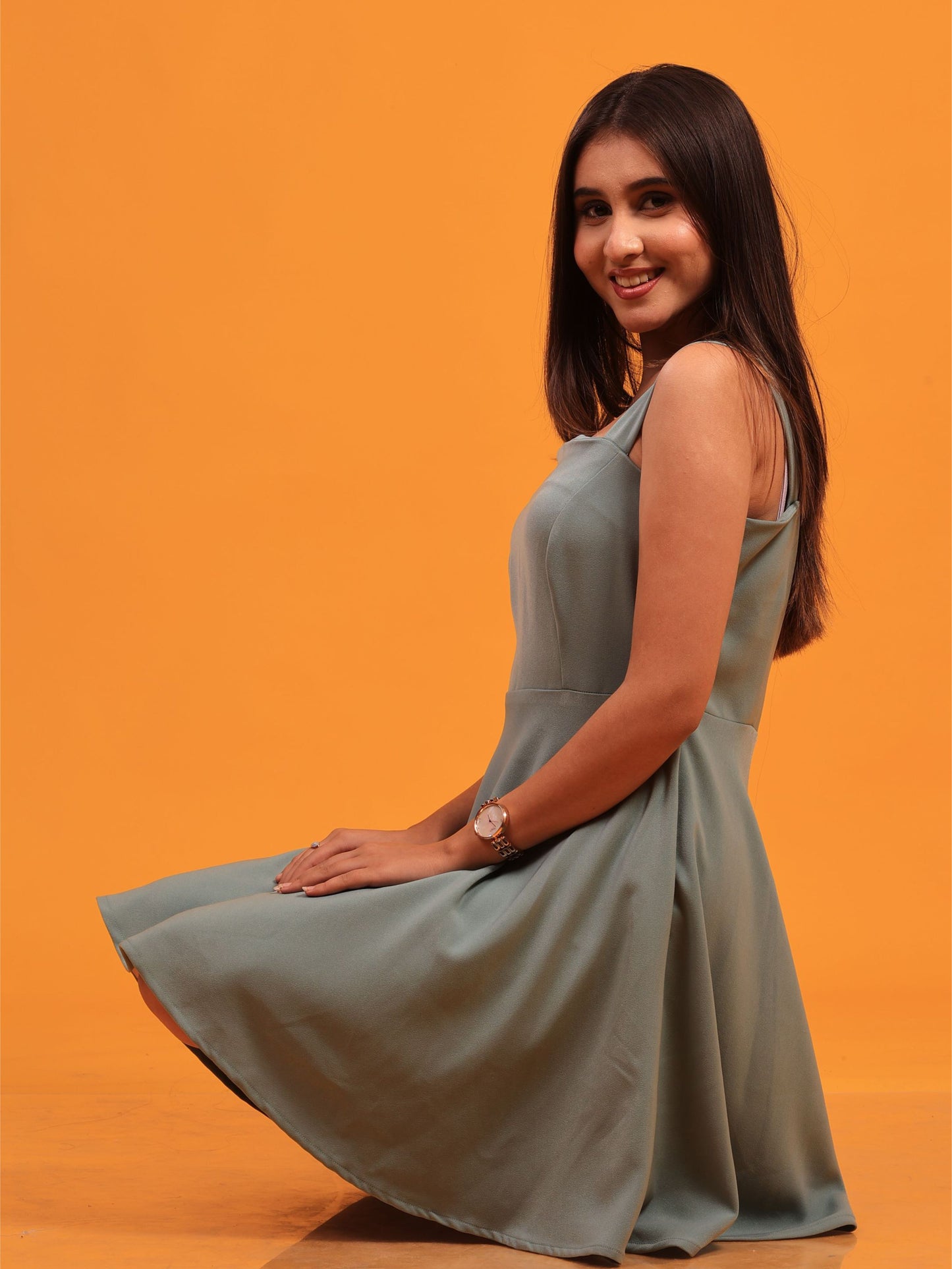 Teal Short Dress