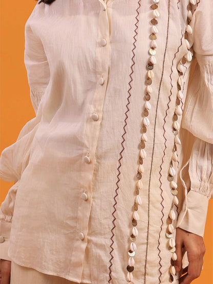 Off-White Sea Shell Co-Ord Set