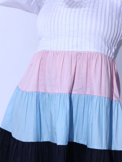 Color Block Short Dress