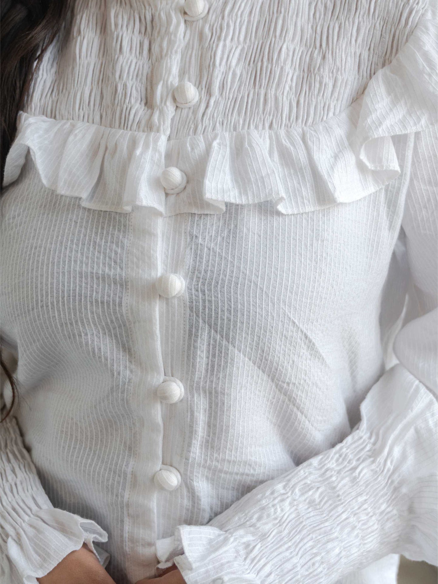 Classic Smocking Yoke Shirt