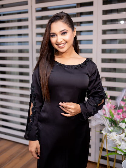 Black Kurta Pants