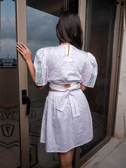 White Embroidered Dress