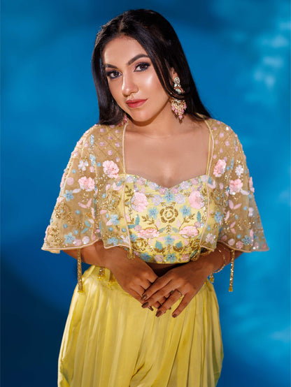 Yellow Patiala Set