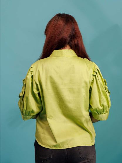 Light Green Floral Shirt