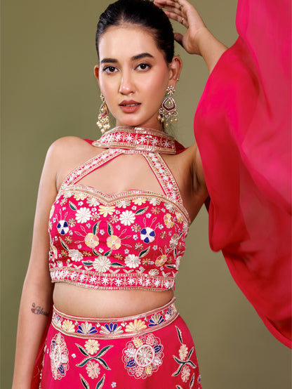 Hot Pink Holter Neck IW