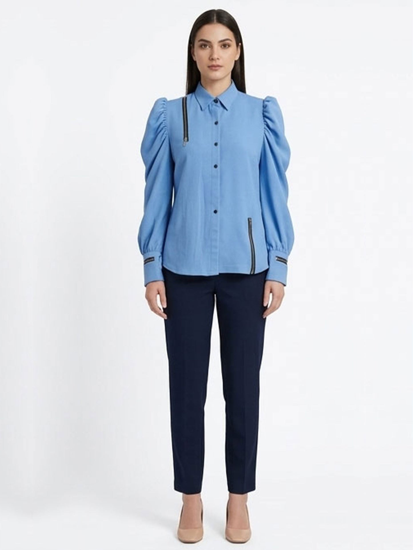 Ice Blue Denim Shirt