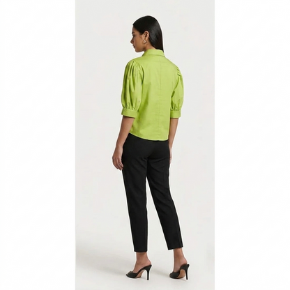 Paroot Green Flower Shirt