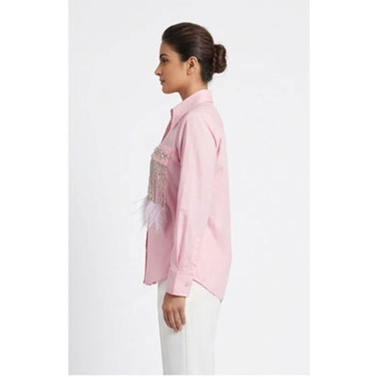 Light Pink Fether Shirt
