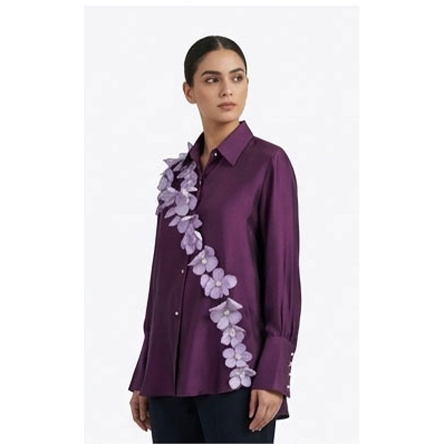 Wine 3D Flower Shirt