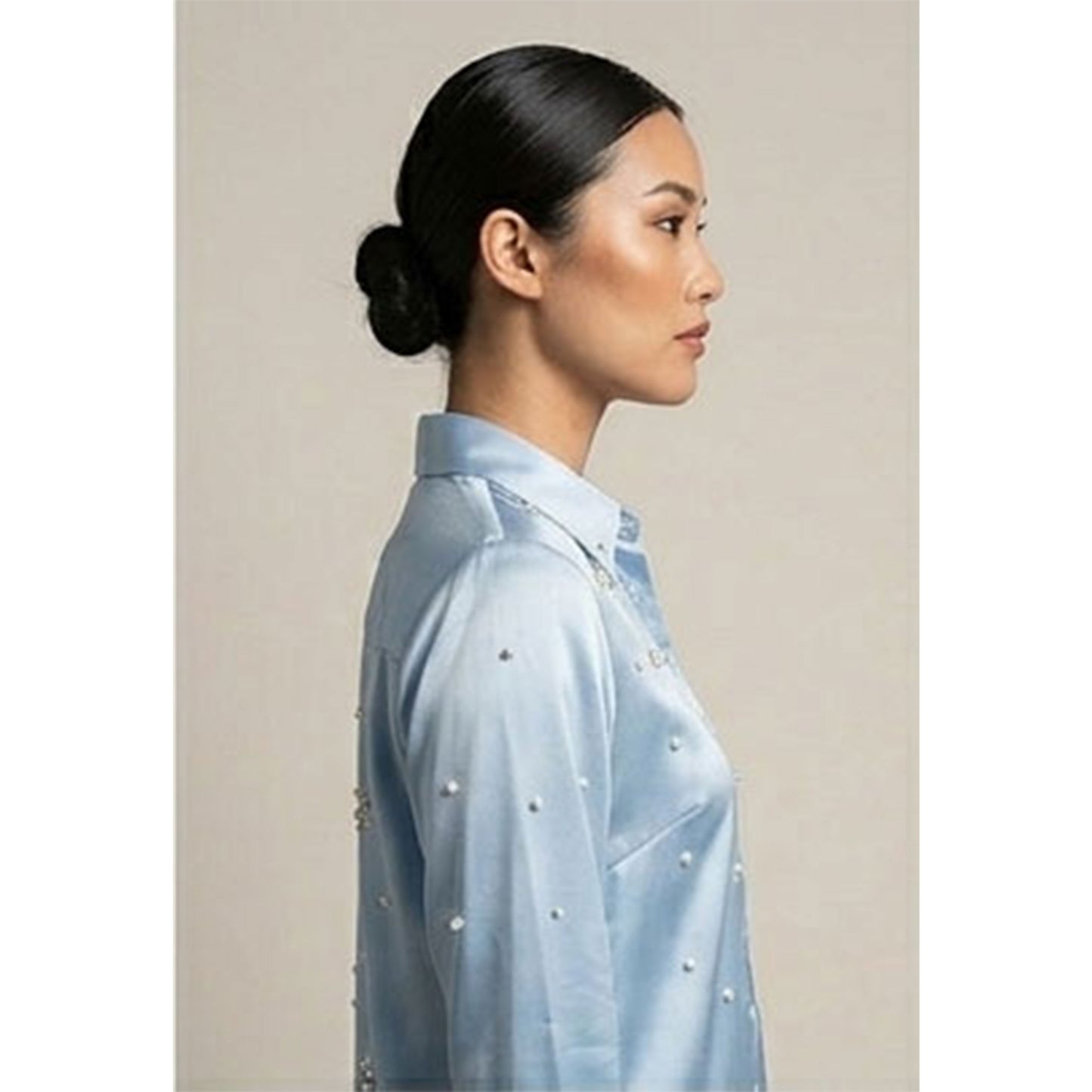 Powder Blue Pearl Drop Shirt