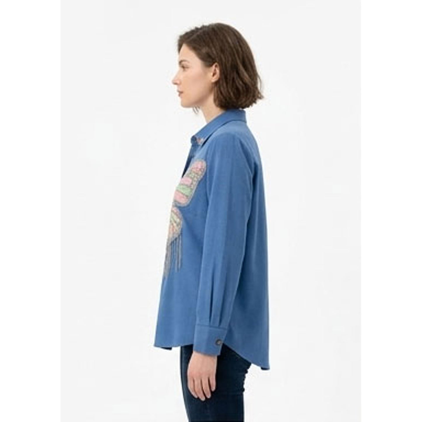 Butterfly Embellished Shirt