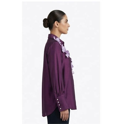 Wine 3D Flower Shirt