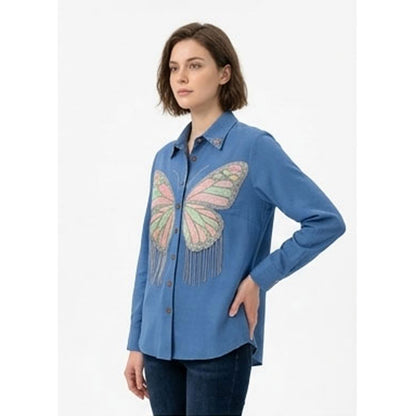 Butterfly Embellished Shirt