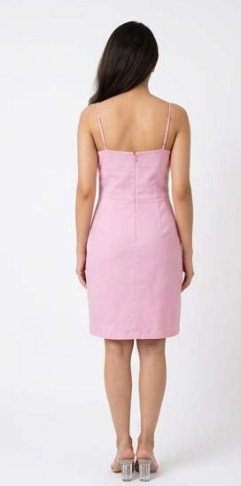 Pink 3D Flower Dress