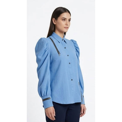 Ice Blue Denim Shirt