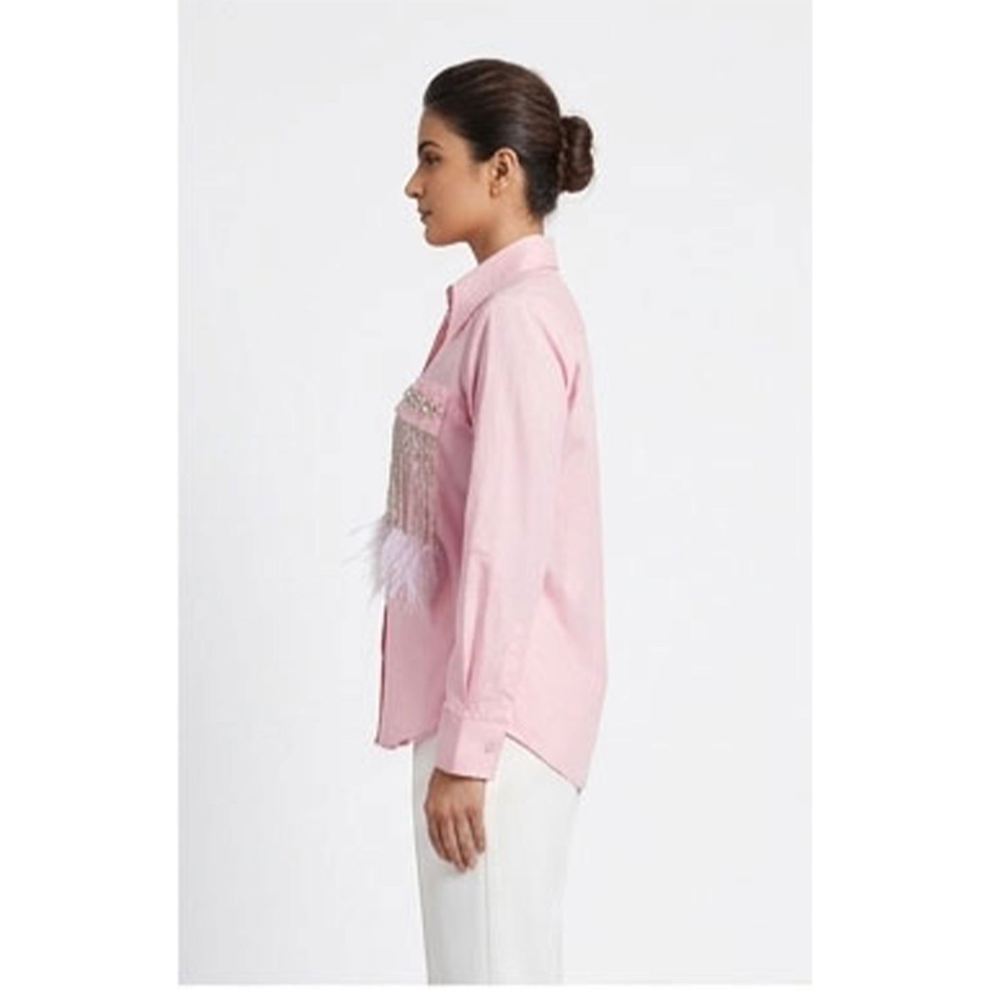 Light Pink Fether Shirt