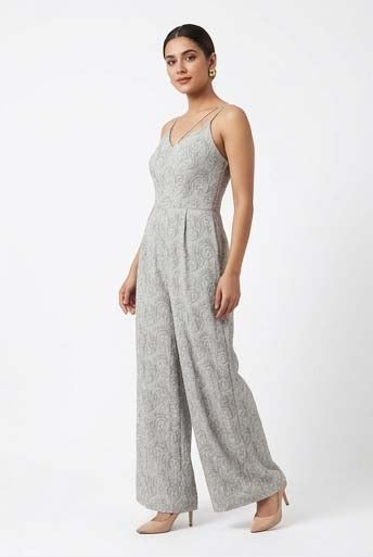 GreyCircle Print Georgette Jumpsuit