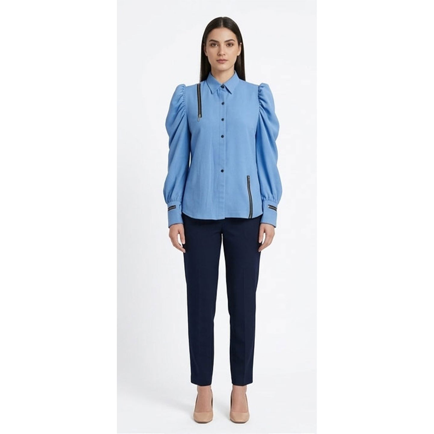 Ice Blue Denim Shirt